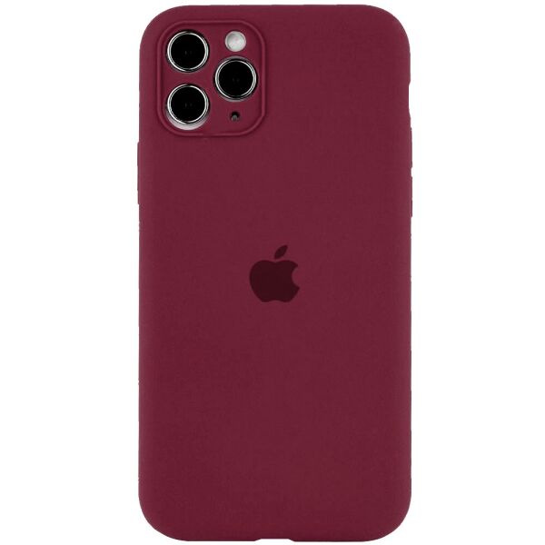 

Чехол Epik Silicone Case Full Camera Protective AA для Apple iPhone 12 Бордовый / Plum