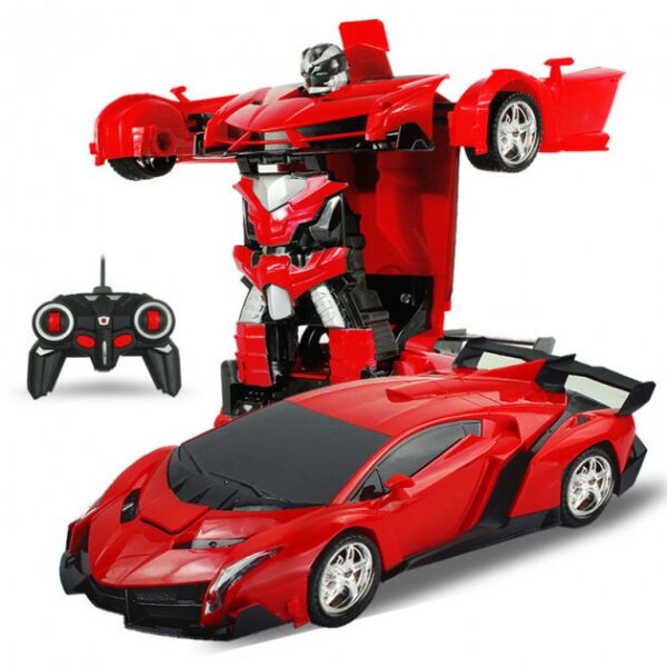 

Машинка Трансформер Lamborghini Robot Size 118 Красная