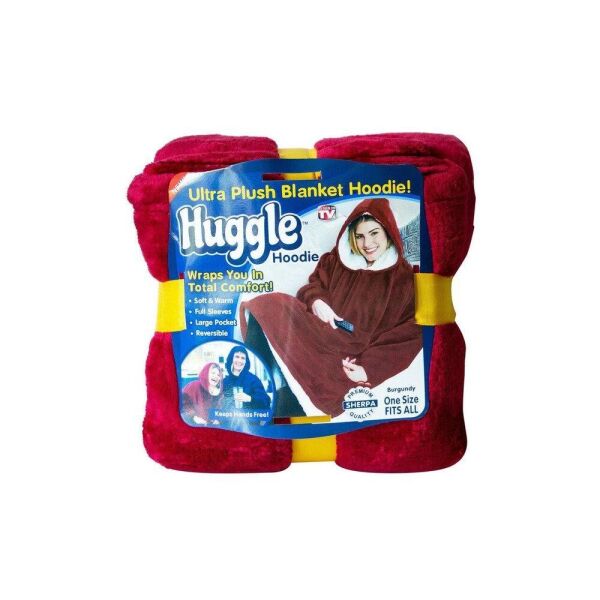

Толстовка-плед с капюшоном и рукавами HUGGLE HOODIE