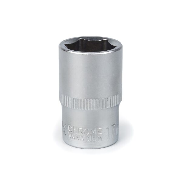 

Головка торцевая Polax автомобильная шестигранная 17 мм, 1/2", CrV (25-090)
