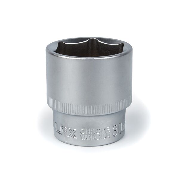

Головка торцевая Polax автомобильная шестигранная 30 мм, 1/2", CrV (25-097)