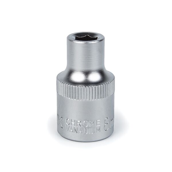 

Головка торцевая Polax автомобильная шестигранная 8 мм, 1/2", CrV (25-082)