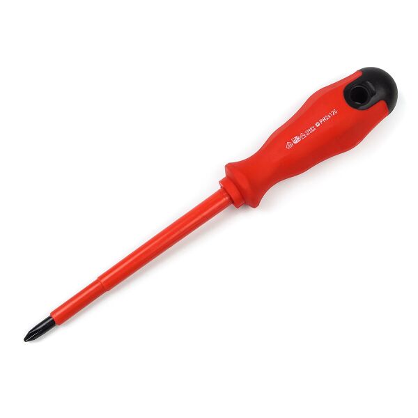 

Отвертка диэлектрическая крестовая PH2x125mm, CrV Polax (51-024)