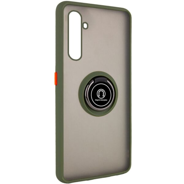 

Чехол Deen ColorEdgingRing for Magnet для Realme 6 Pro Оливковый