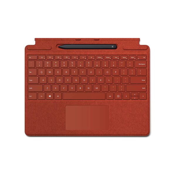 

Microsoft Surface Pro X Keyboard Poppy Red with Slim Pen (25O-00027)