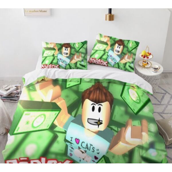 

Комплект постельного белья из трех частей с 3D рисунком Roblox Роблокс №9