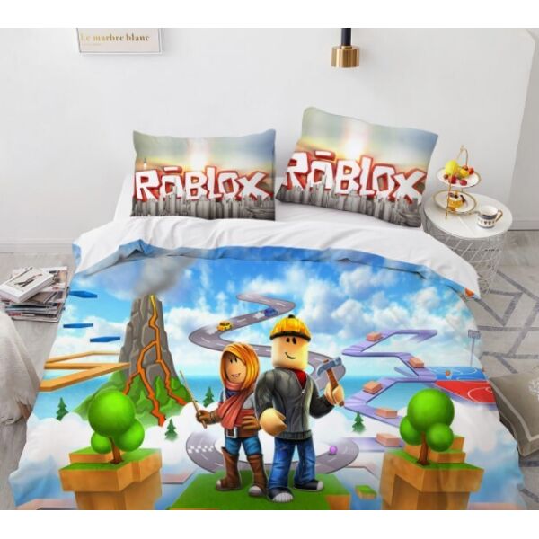 

Комплект постельного белья из трех частей с 3D рисунком Roblox Роблокс №21