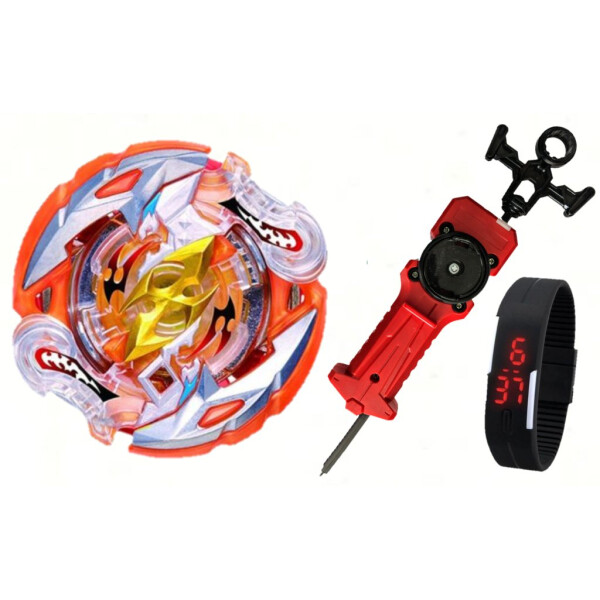 

Набор BeyBlade Crash Ragnaruk B-111 с пусковым устройством Меч + Led часики (000001158)