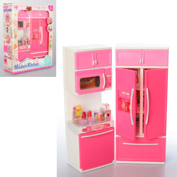 

Modern Kitchen кухня со звуком и светом Pink (QF26215PW)