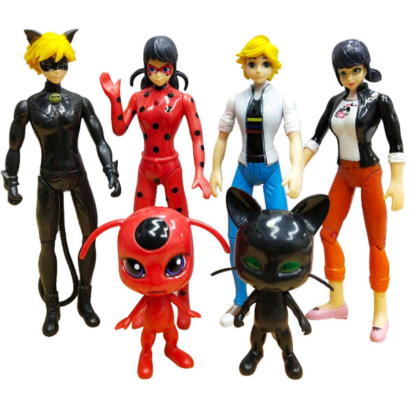 

Miraculous из 6 шт Леди Баг и Супер Кот 15 см Ladybug and Cat (0000001)