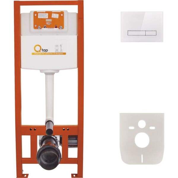 

Набор инсталляция 4 в 1 Qtap Nest ST с линейной панелью смыва QT0133M425V1105GW