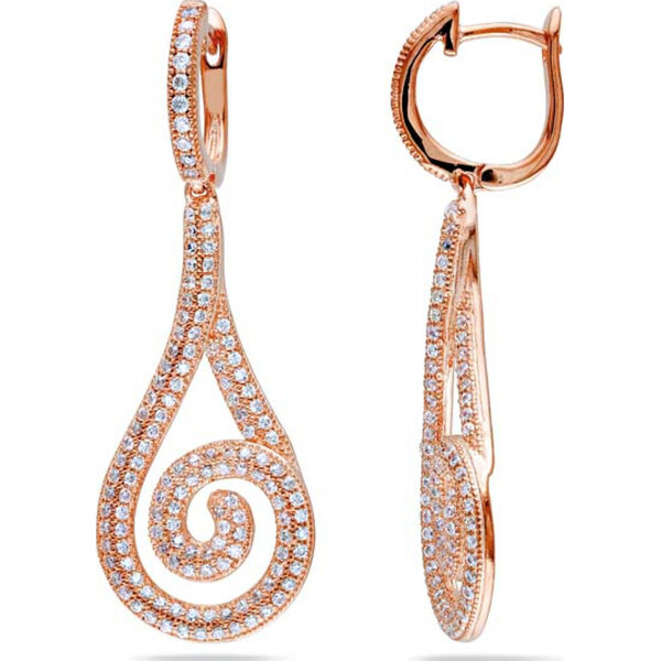 

Серьги из серебра с куб. циркониями (066963)
