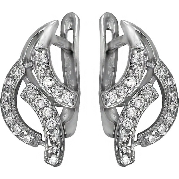 

Серьги из серебра с куб. циркониями (072291)