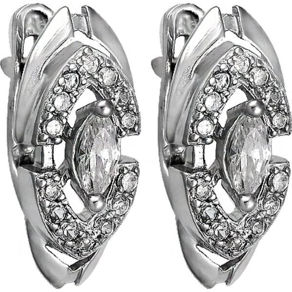 

Серьги из серебра с куб. циркониями (072293)
