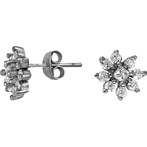 

Серьги из серебра с куб. циркониями (073228)