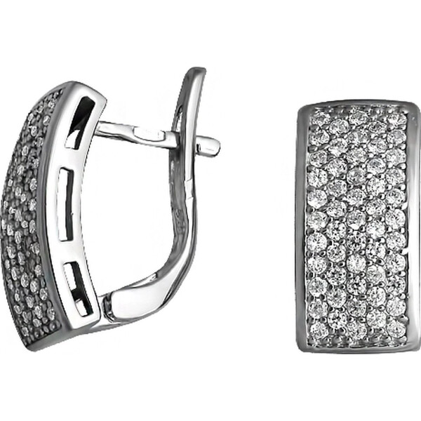 

Серьги из серебра с куб. циркониями (073237)