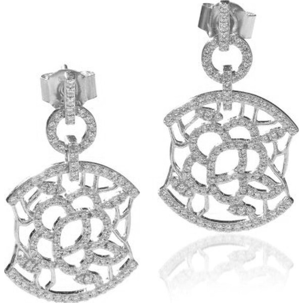 

Серьги из серебра с куб. циркониями (073510)