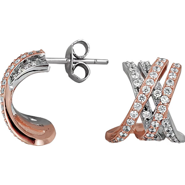 

Серьги из серебра с куб. циркониями (073514)
