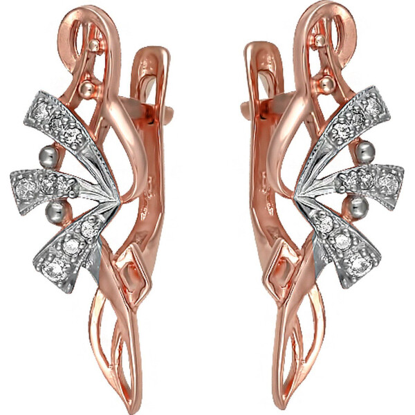 

Серьги из серебра с куб. циркониями (074210)