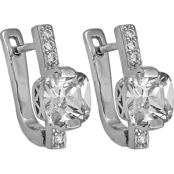 

Серьги из серебра с куб. циркониями (074316)