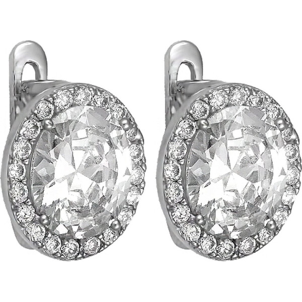 

Серьги из серебра с куб. циркониями (074334)