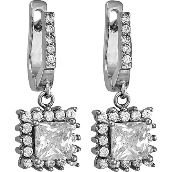 

Серьги из серебра с куб. циркониями (074339)