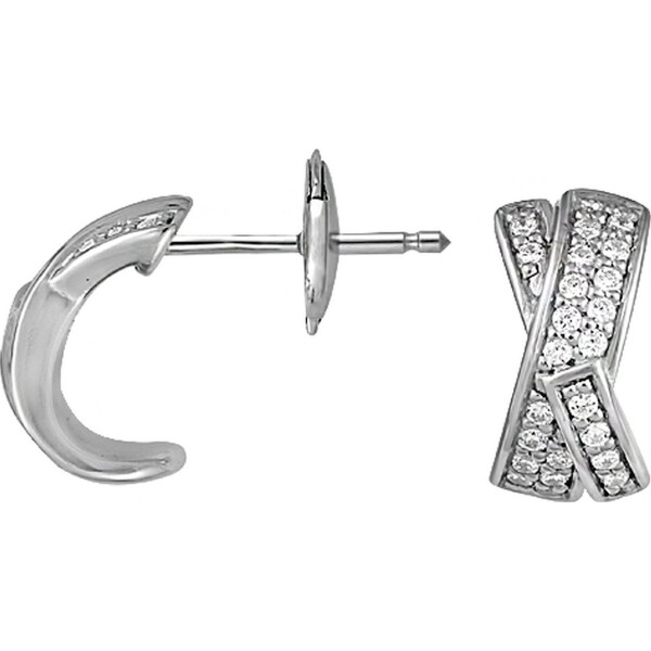 

Серьги из серебра с куб. циркониями (078186)