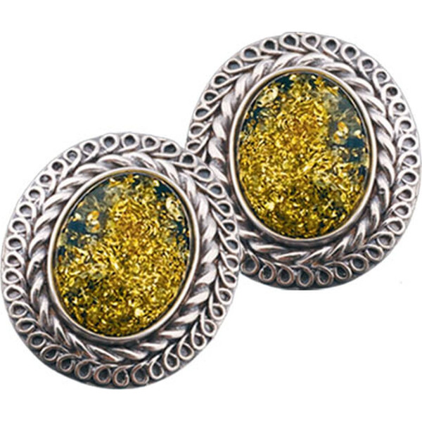 

Серьги из серебра с янтарем (113667)