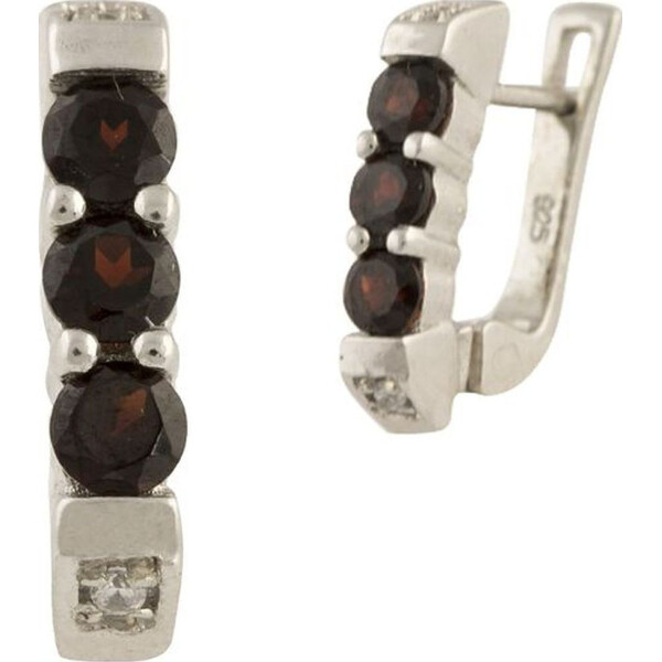 

Серьги из серебра с гранатами (1256819)