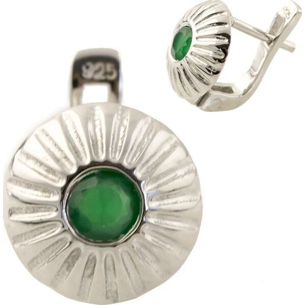 

Серьги из серебра с агатами (1285421)