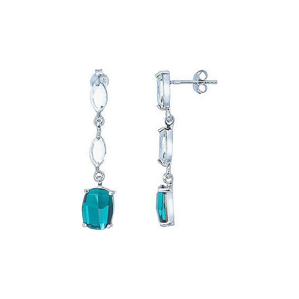 

Серьги из серебра с Swarovski Zirconia (144100)