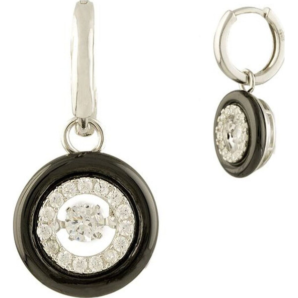 

Серьги из серебра с керамикой и Swarovski Zirconia (1527953)