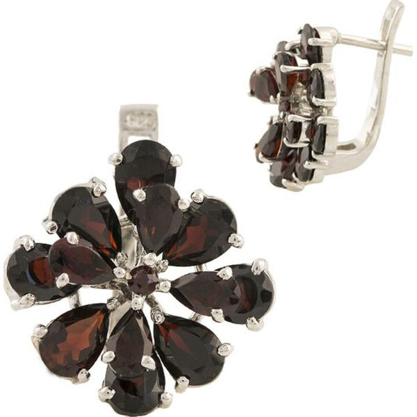 

Серьги из серебра с гранатами (1552568)