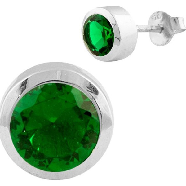 

Серьги из серебра с изумрудами (синт.) (1552929)