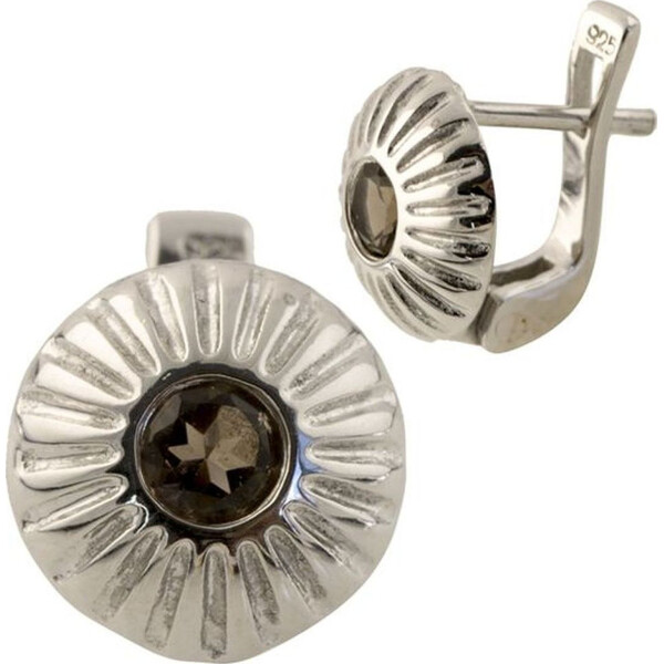 

Серьги из серебра с дымчатыми кварцами (1619592)