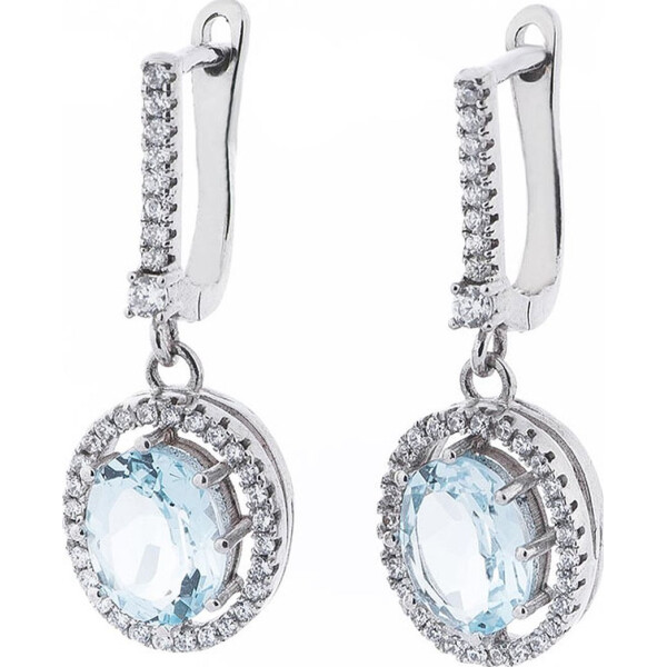 

Серьги из серебра с топазами и куб. циркониями (1625796)
