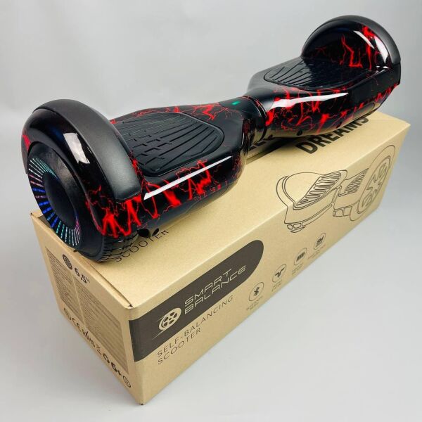 

Гироборд Smart Balance Wheel 6,5" Черный с красными молниями