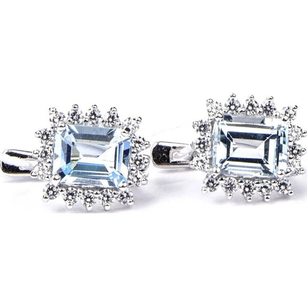 

Серьги из серебра с топазами и куб. циркониями (1650281)