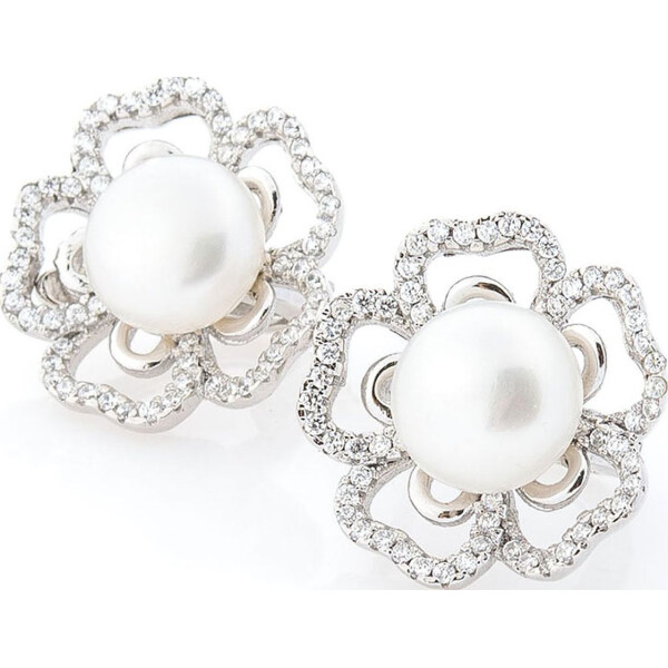 

Серьги из серебра с куб. циркониями и жемчугами (культ.) (1650296)