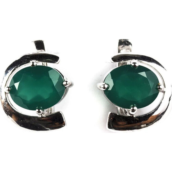 

Серьги из серебра с агатами (1650425)