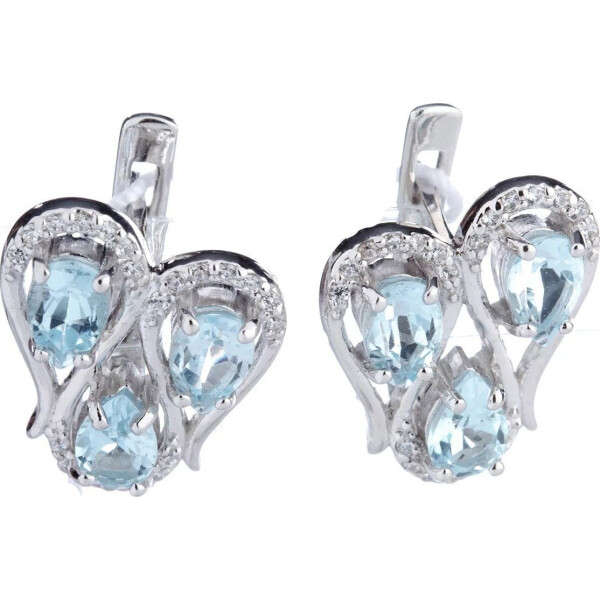 

Серьги из серебра с топазами и куб. циркониями (1650878)