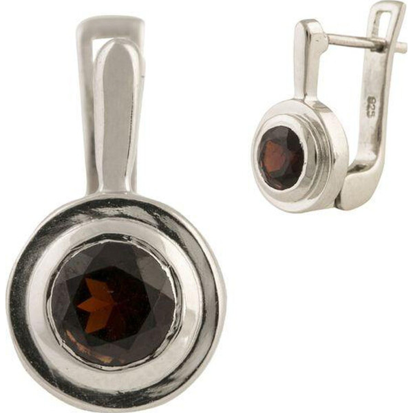 

Серьги из серебра с гранатами (1654090)