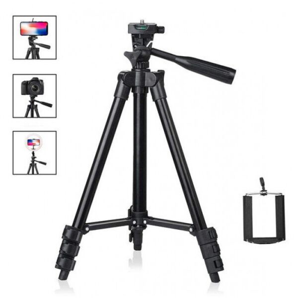 

Штатив для фотоаппарата трипод 3120A + чехол Черный