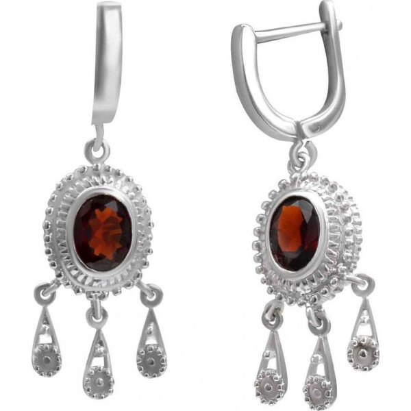 

Серьги из серебра с гранатами (1666767)