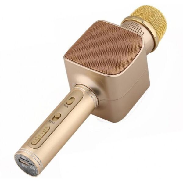 Акція на Беспроводной Bluetooth микрофон для караоке Magic Karaoke YS-68 Золотой від Allo UA