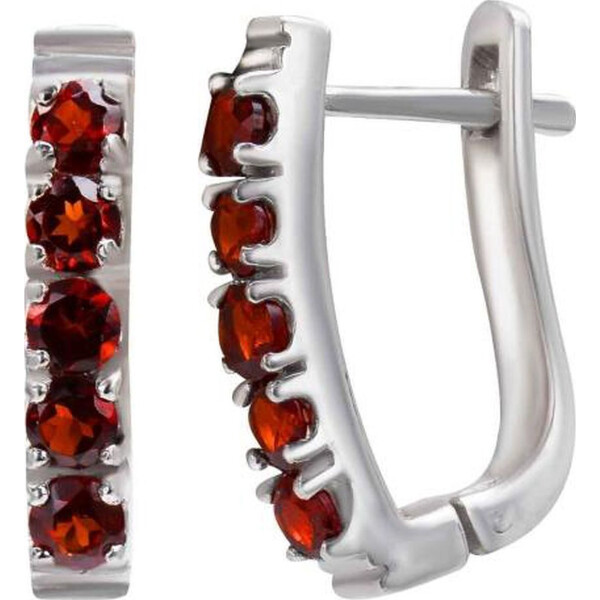 

Серьги из серебра с гранатами (1669309)