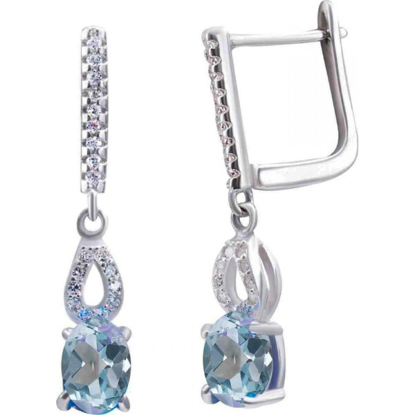 

Серьги из серебра с топазами и куб. циркониями (1677900)