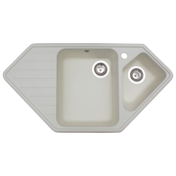 

Кухонная мойка гранитная MIRAGGIO TIRRION white 0000044 (78894)