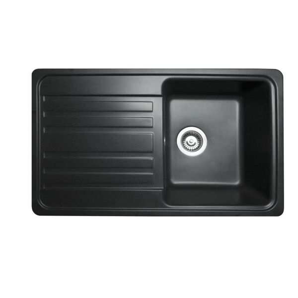 

Кухонная мойка гранитная MIRAGGIO VERSAL black 0000058 (78867)