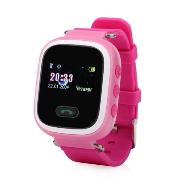 

Детские умные телефон-часы с GPS трекером UWatch Q60 розовые